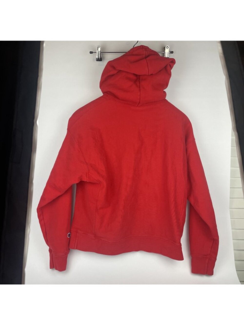Vintage Champion Reverse Weave Hoodie – XL Red – Raised Multicolor Logo - Picture 6 of 6